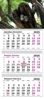 Календарь трехсекционный на 2026 год, "Совушки" 228059915