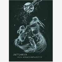 Блокнот-скетчбук SKETCHBOOK BLACK А4 на скрепке 1307062848