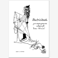 Блокнот-скетчбук для карандашных набросков SKETCHBOOK GRAFO А5 на скрепке 120665616
