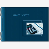 Книга учета (пустографка) горизонтальная 50 листов с перфорацией и шнуровкой 220005171