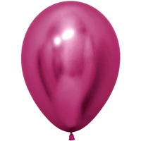 Шар (12''/30 см), Reflex, Зеркальный блеск, Фуше (912), хром, 12 шт., 447025 1718594860