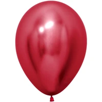Шар (12''/30 см), Reflex, Зеркальный блеск, Красный (915), хром, 12 шт., 172286 1682306588