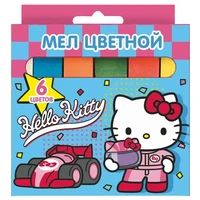 77004 Мел цветной Hello Kitty&amp;friends, 6 шт в картонной упаковке с европодвесом 401477963