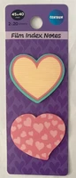 89817 Клейкие листки-индексы пластиковые HEART 45x40 мм 20 лист. 2 шт. в упаковке 388503660
