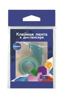 74786 Клейкая лента 15 мм х 10 м прозрачный, в диспенсере, 4 цвета в ас-те, толщина 40мк, в ПВХ-пакете 1903750111