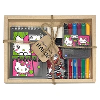 72989 Набор блокнот Hello Kitty Manga, А6, 60 листов+Набор цветных гелевых ручек, колпачки в виде Котиков, 6 цветов+Корректор-лента Hello Kitty 5мм х 3м на блистере 1576026870