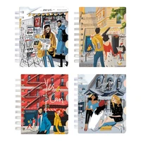 3-568 Записная книжка ART JOURNAL А6, 120 листов на гребне с разделителями (4 вида) 793792638