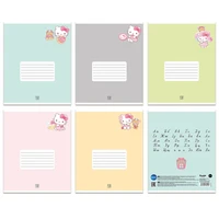 78423 Тетрадь Hello Kitty&amp;friends, формат А5, на скрепке, 12 листов, линия с полями, внутренний блок офсет 60-65 г/м2, 100% белизна, обложка 190г/м2, 5 дизайна в спайке, 25 шт. в спайке 1791835717