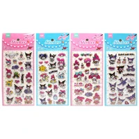 75812 Пузырчатые наклейки с горячим золотом 10*24 см, Hello Kitty и друзья, 4 дизайна в ассортименте 549935132