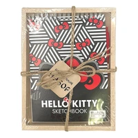 74549 Набор скетчбук Hello Kitty красный бант, А5, 60 л+Ручка шариковая автомат прорез в подар упак 677837032