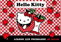 74024 Альбом для рисования Hello Kitty, А4, 40 листов, на гребне, мелованная обложка 235 гр/м2 13210655