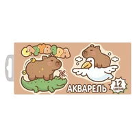 78688 Акварель медовая Капибара, 12 цветов б/к, картонная упаковка, европодвес 767492749