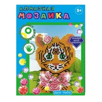 70440 Алмазная мозаика Тигр, 20*15 см (частичное заполнение) 669676434