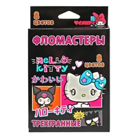 78284 Фломастеры трехгранные "Hello Kitty" 8 цв., в картонной упаковке с европодвесом 473775965