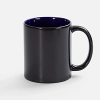 Кружка-хамелеон On Display, глянцевая, черная с синим 1018611520