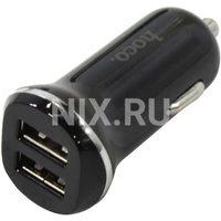 Зарядка USB-устройств от "прикуривателя" автомобиля HOCO Z1 Black 1430584959