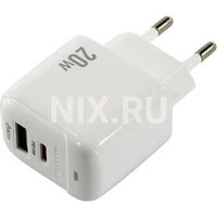 Зарядка USB-устройств от 220В BOROFONE BAS44A White USB Type A "мама", USB Type C "мама" (20 Вт) 1952778983
