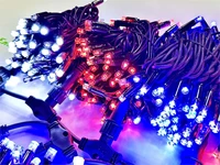 Комплект освещения на Елку 6 м. Премиум Красный/Белый/Синий 2200 led ЕлкаСайт 371956350