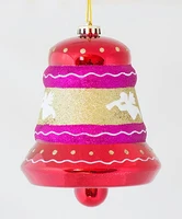 Новогодняя игрушка Колокол с рисунком 25см. 505175441