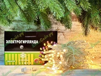 Гирлянда нить уличная 10м. 100 теплых диодов, с мерцанием, прозрачный силикон, IP65 - TMX-100Sww CEIMAR 2122957182