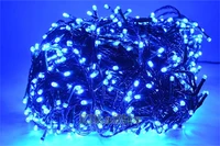 Гирлянда Нить Клип Лайт 60м. 600 синих диодов, зеленый пвх - 601-LED600B IP44 LEON LED (LIGHT) 1198382616