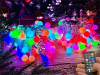 Гирлянда нить уличная 20 м. 160 диодов SMART RGB (шар 2,3 см.), пульт, белый каучук, IP65 - 20-Q525B CEIMAR 324951712