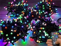 Гирлянда нить уличная 50м. 500 диодов SMART RGB, пульт, черный каучук - N50-100522H IP65 CEIMAR 1317994245