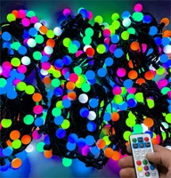 Гирлянда нить уличная 60 м. 360 диодов SMART RGB (шар 3,0 см.), пульт, черный каучук - 60-3767 H IP65 LEON LED (LIGHT) 370054888