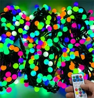 Гирлянда нить уличная 80 м. 480 диодов SMART RGB (шар 3,0 см.), пульт, черный каучук - 80-3767 H IP65 LEON LED (LIGHT) 79263381