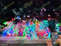 Гирлянда нить уличная 30м. 300 диодов SMART RGB, пульт, белый каучук - N30-100521B IP65 CEIMAR 1894446794