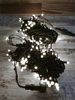 Гирлянда нить уличная 20м. 200 белых диодов, статика, черный пвх, 24V, IP54 - 20-205-518Hw CEIMAR 1791841633