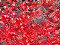 Гирлянда нить уличная 60м. 600 красных диодов с мерцанием, прозрачный силикон, 24V, IP65 - 60-205-519Trf CEIMAR 728251021