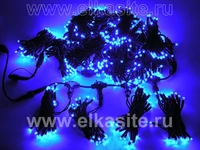 Светодиодный занавес уличный 2x3м. 600 синих диодов статика, черный каучук - LL602-1-2B IP65 1722677964