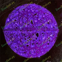Шар светодиодный 100 см., композитный, цвет фиолетовый, 24V, IP65 - 16932 ЕлкаСайт 2054097482