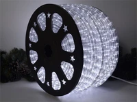 Дюралайт 13 мм. круглый 3600/3 светодиодов, цвет белый 100м. - D10 6702W LEON LED (LIGHT) 1945456095