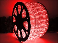 Дюралайт 11 мм. круглый 3000/3 светодиодов цвет красный 100м. - D4 6104RD LEON LED (LIGHT) 220838627