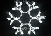 Светодиодная снежинка 40см. (дюралайт белый с мерцанием) - 9053-40W Winner Light 1312116335