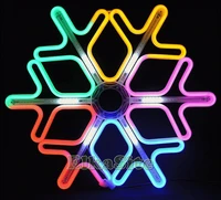 Светодиодная снежинка 60см. (НЕОН мульти + белые лучи) - ZWM60M CEIMAR 252379516