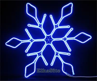 Светодиодная снежинка 67см. (гибкий Неон Flex Led синий) - 7232-67B Winner Light 2113150873