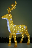 Светящийся Золотой Олень 110см., акриловый, белые LED-огни - J1-17 WW LEON LED (LIGHT) 1682596373