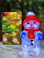 Акриловая фигура СНЕГОВИК 20см., 20 холодных белых LED-огней - 20-6W CEIMAR 679643055