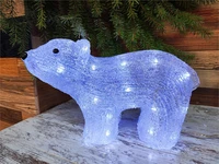 Акриловая фигура Медведь 20x30см., 40 холодных белых LED-огней - 20-30 CEIMAR 726252795