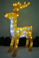 Светящийся Золотой Олень 70см., акриловый, белые LED-огни - J1-02 WW LEON LED (LIGHT) 98795449