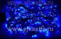 Гирлянда нить 7.5м. 100 синих диодов, прозрачный пвх - LN-100L-BL-BK LEON LED (LIGHT) 1674388858