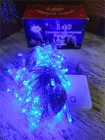 Гирлянда нить 11м. 140 синих диодов, прозрачный пвх - LN-140L-BL LEON LED (LIGHT) 1438896770