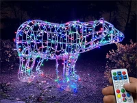 Медведь светодиодный уличный 65x110x40 см. Хамелеон SMART RGB 24V - 18256 ЕлкаСайт 951731386