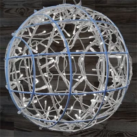 Шар светодиодный 35 см., металлокаркасный, цвет белый, 24V, IP65 - 17403 ЕлкаСайт 1799476657