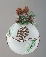 Новогодний Шар "Белочка на ветке" 10*15 см. - арт.: 302-061 2051815603