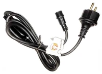Шнур питания черный для гирлянд IP-65 - 12900 903440715