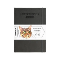 Скетчбук Малевичъ для графики GrafArt white, серый, 160 г/м, А6, 40л 75721915